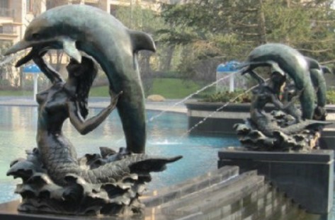 苏州景观铸铜雕塑  吴江喷泉铸铜雕塑  昆山景观铸铜雕塑