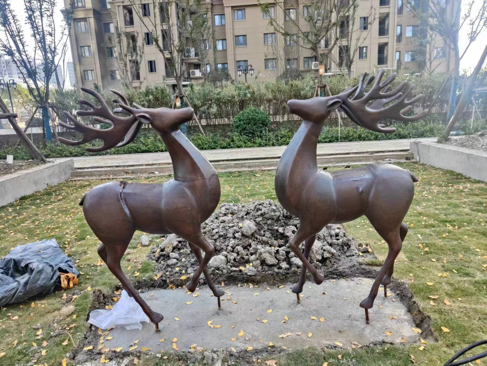 苏州 无锡 常州铜雕塑 园林小品雕塑 草地动物摆件 定制